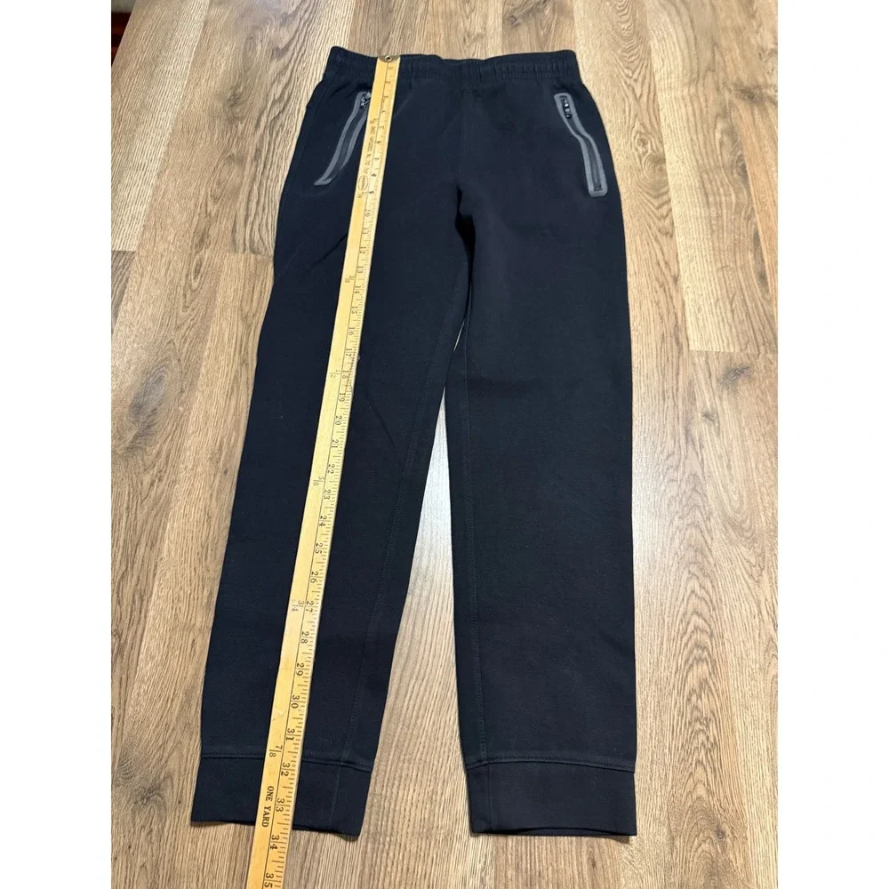 Old Navy Pants Boys Size XL Black Jogger Zipper Pocket Dynamic Fleece